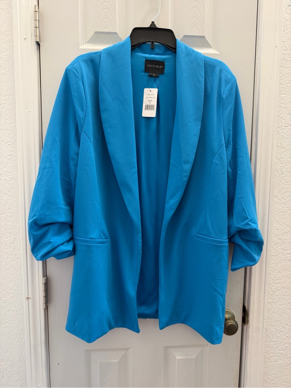 Dakota Blue crepe blazer size XL vibrant teal casual to professional NWT